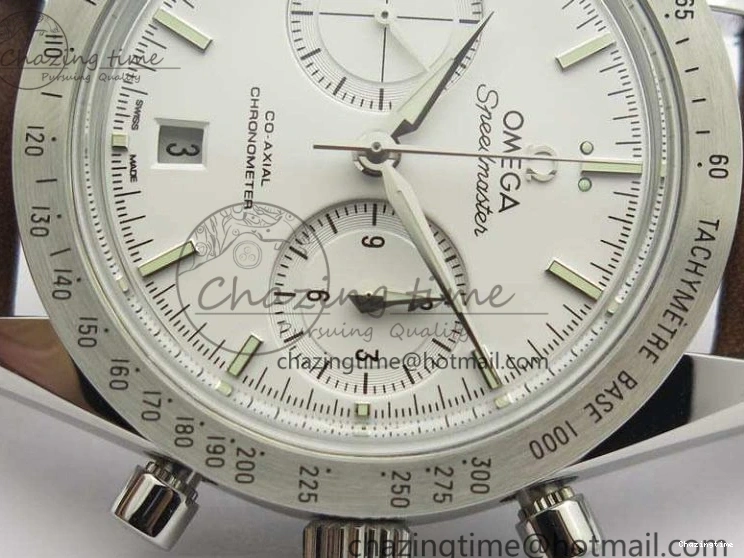 1221 Speedmaster ’57 Co-Axial OMF 1:1 Best Edition White Dial Silver Markers A9300 (Free Leather Strap) Efficient 8133